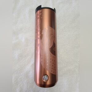 Starbucks Siren Metal Tumbler - Copper/Black, 16oz